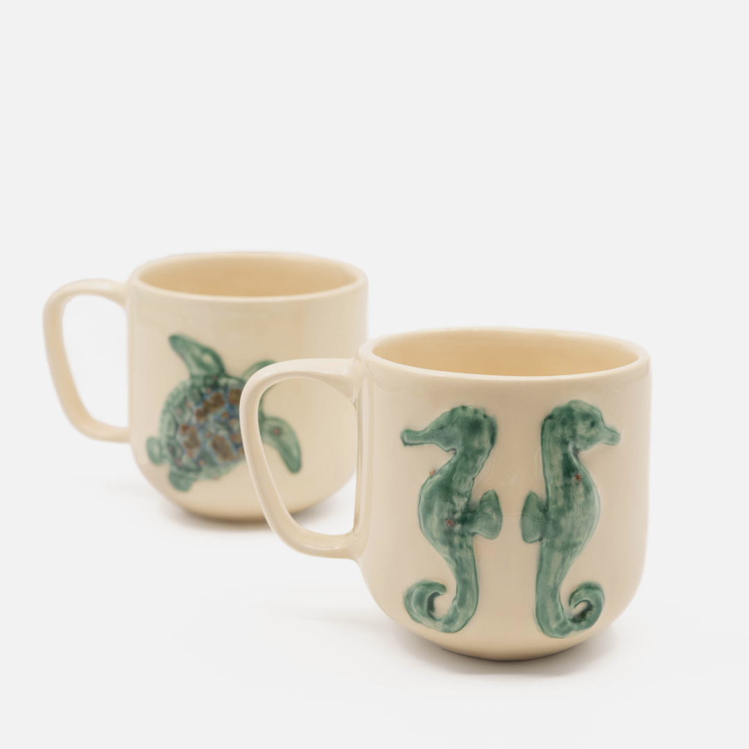 Sea Horse Mug - Crystal Jade
