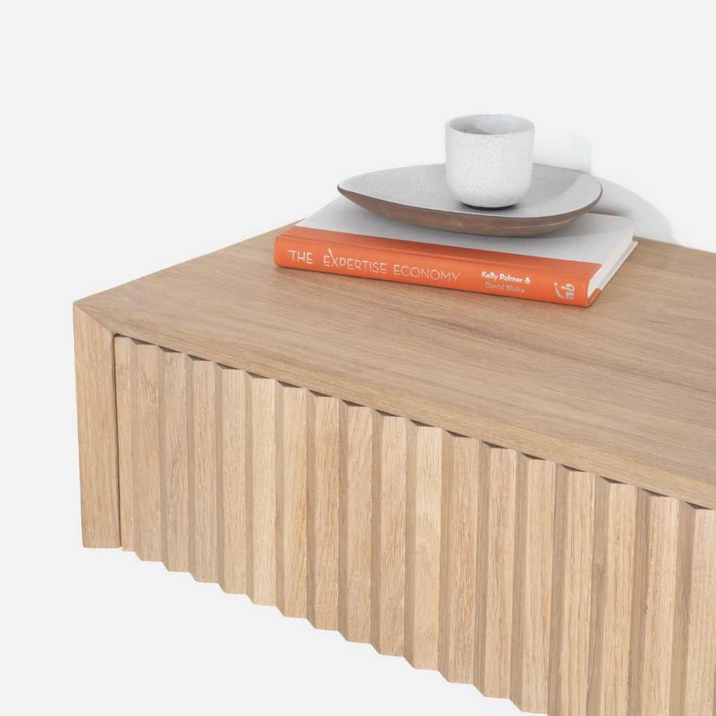 Copenhagen Floating Side Table - Light Oak