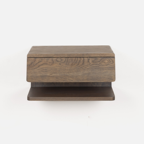 Heritage Floating Bedside Table - Ash brown Oak