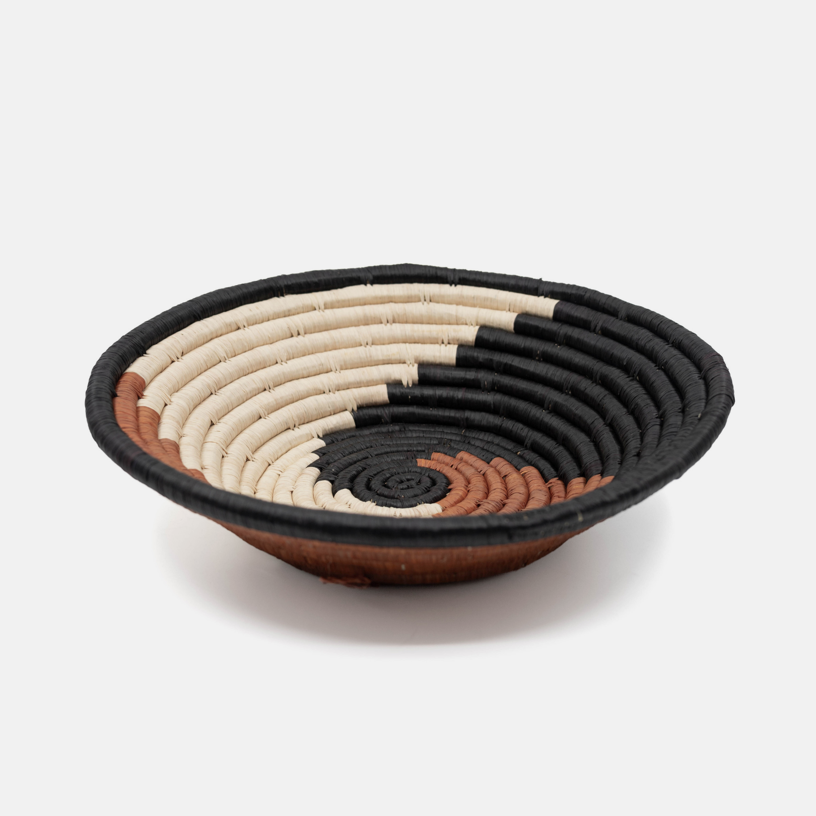 Uganda Wall Basket - Black, Natural & Terra