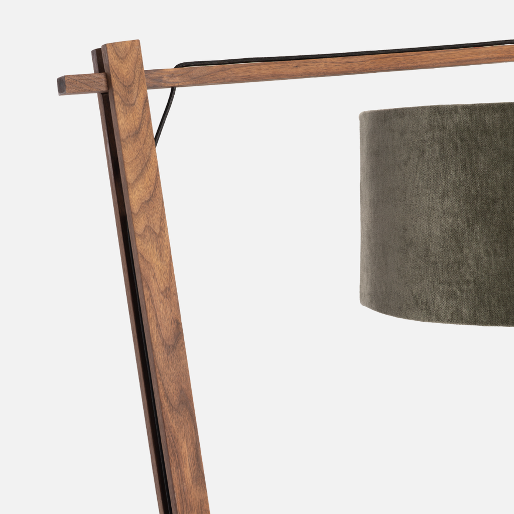 Tetsu Floor Lamp - Walnut / Olive