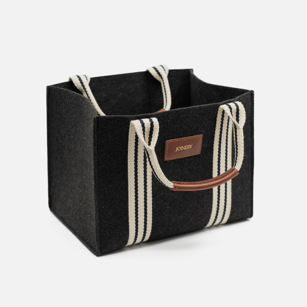 Mini Box Tote - Felt + Leather