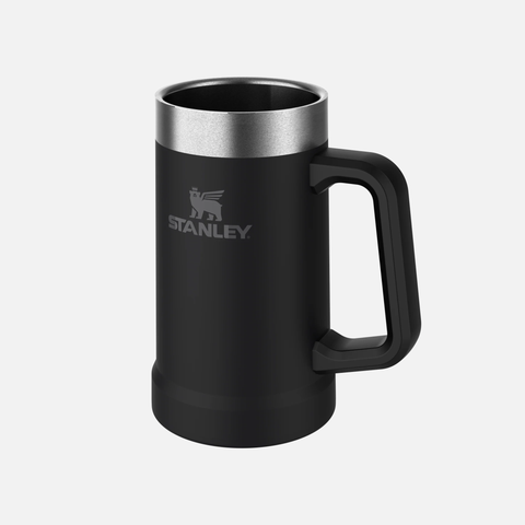 The Big Grip Beer Stein 700ml - Matte Black Pebble