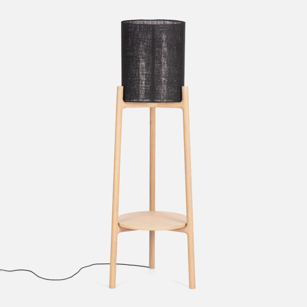 Scalla Floor Lamp - Black Mesh Shade