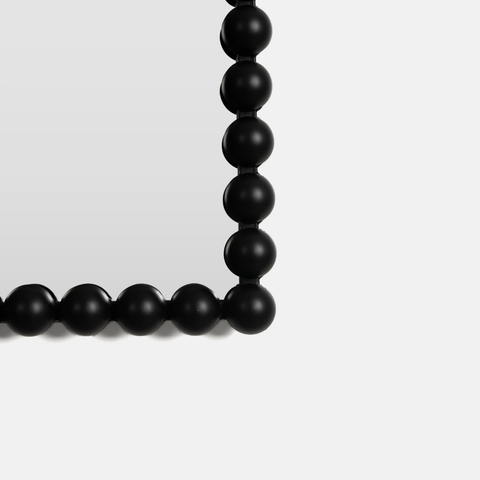 The Beaded Mirror - Black