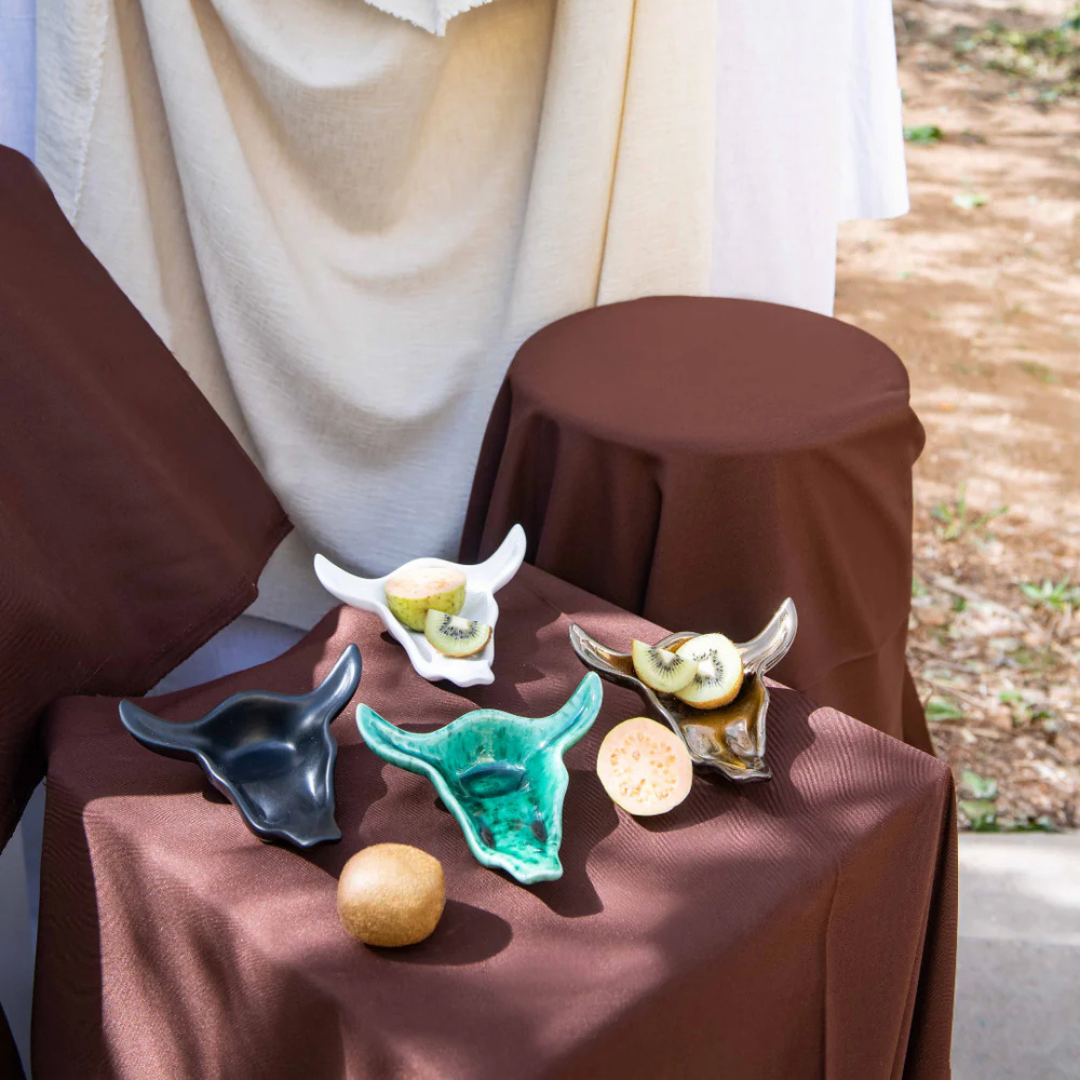 Skull Teaspoon Holder - White