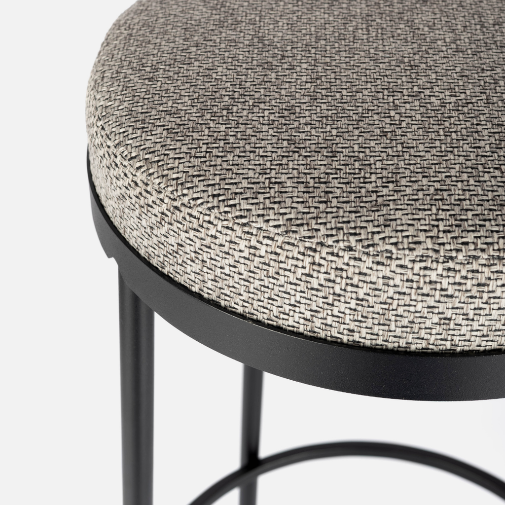 Stockholm Round Kitchen Stool - Storm