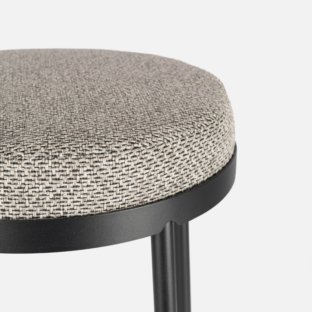 Stockholm Round Kitchen Stool - Storm