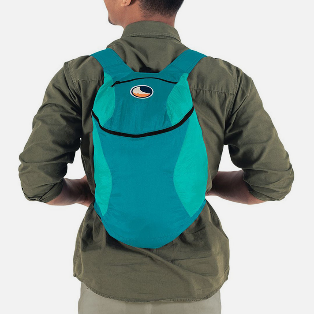 The Mini Backpack - Emerald green