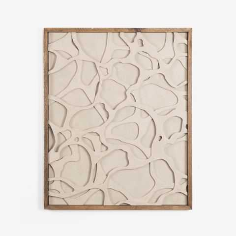 Cascade Textured Wall Art - Sand Stone