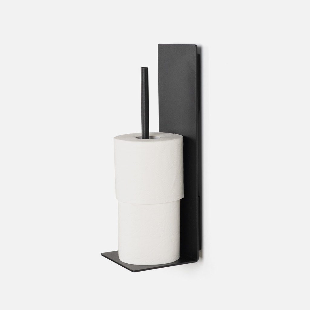 Norr Toilet Roll Holder Set - Black
