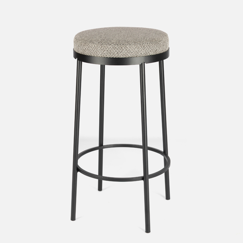 Stockholm Round Kitchen Stool - Storm