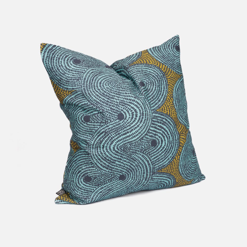 Scatter Cushion - Cropfield Aqua