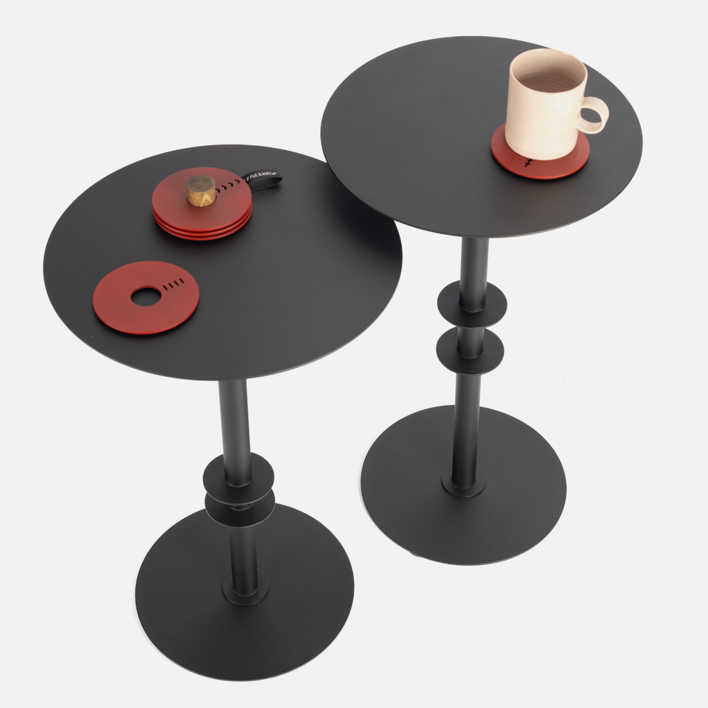 Afro Scandi Nesting Tables - Black