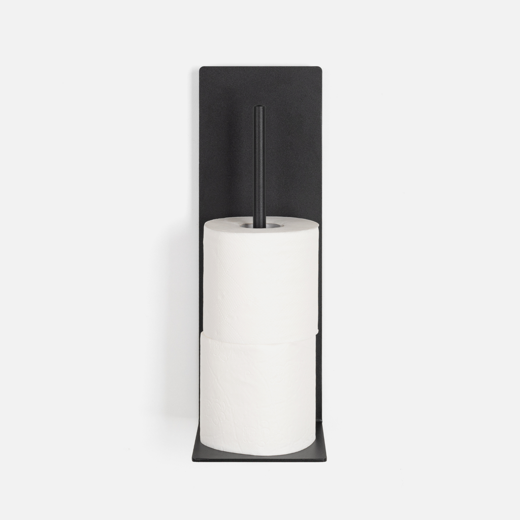 Norr Toilet Roll Holder Set - Black