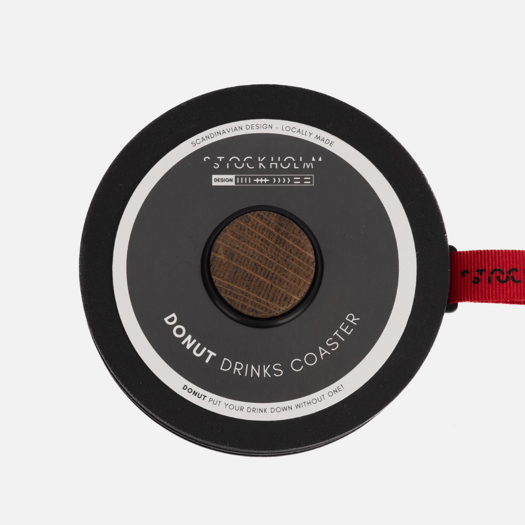 Stockholm Donut Coaster Set - Black