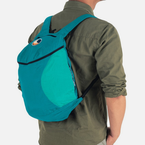 The Mini Backpack - Emerald green