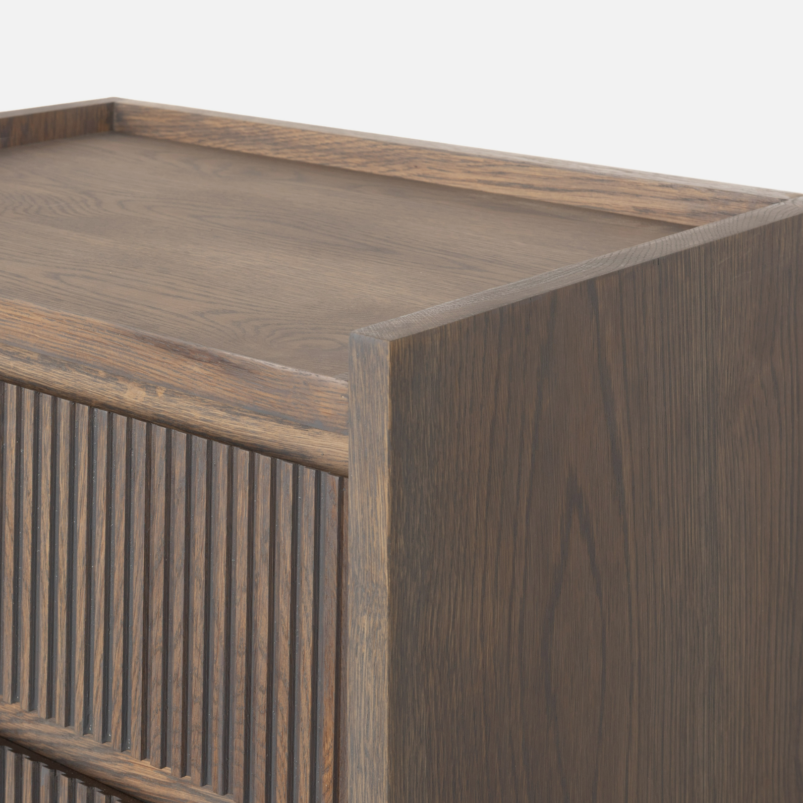 The Monolith Floating Bedside - Smoke Brown Oak