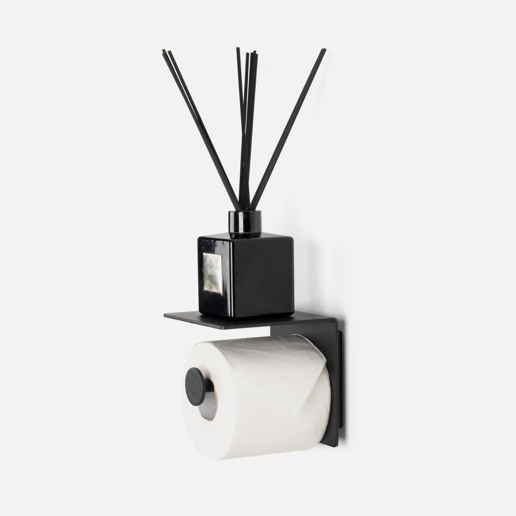 Norr Toilet Roll Holder Set - Black