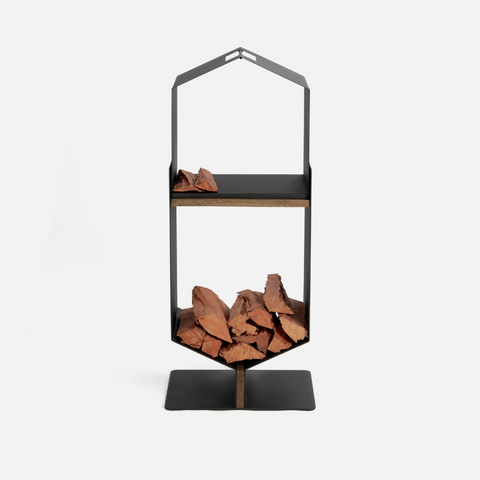 Hex Firewood Holder & Carrier Set