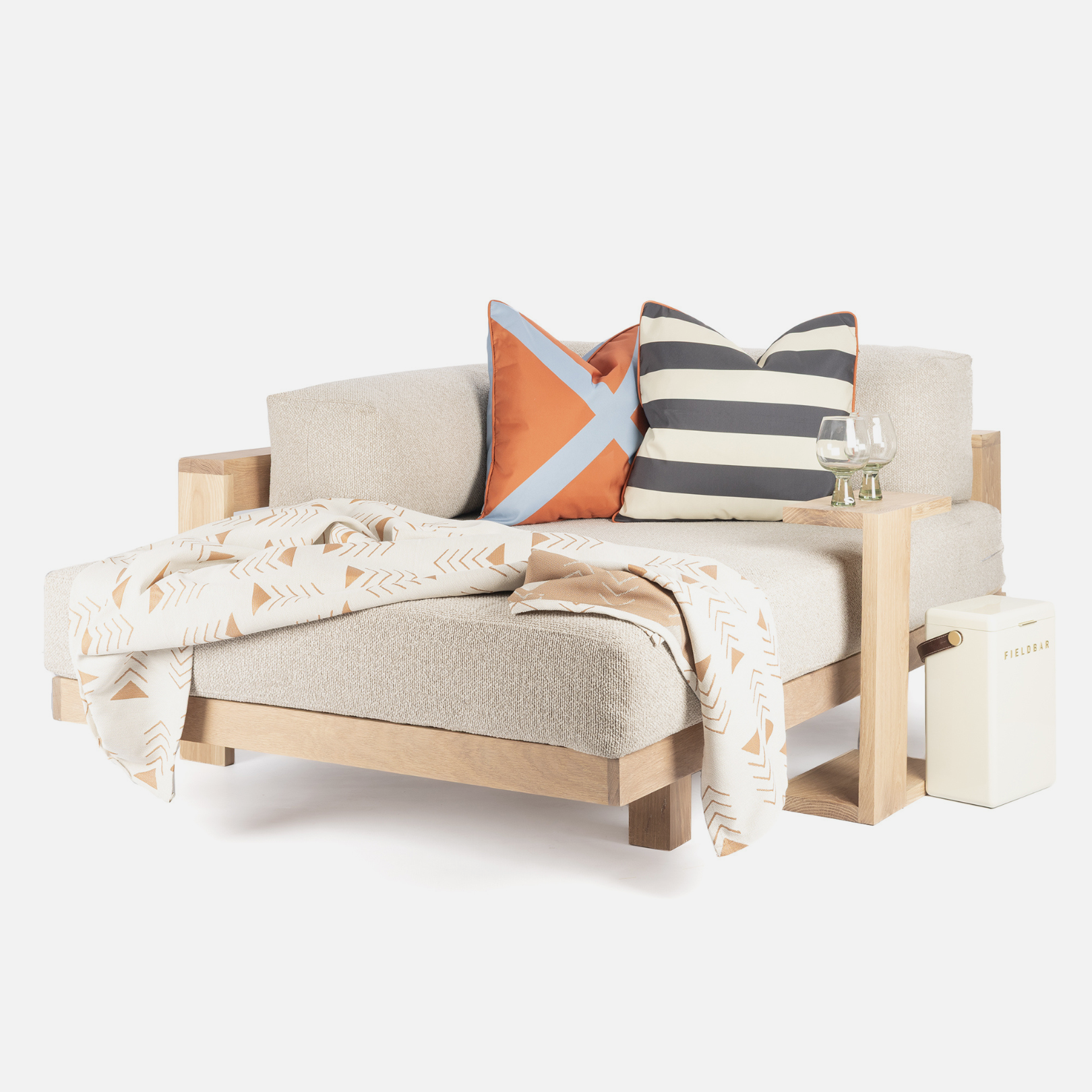 Kumo Daybed + Table - Solid Oak