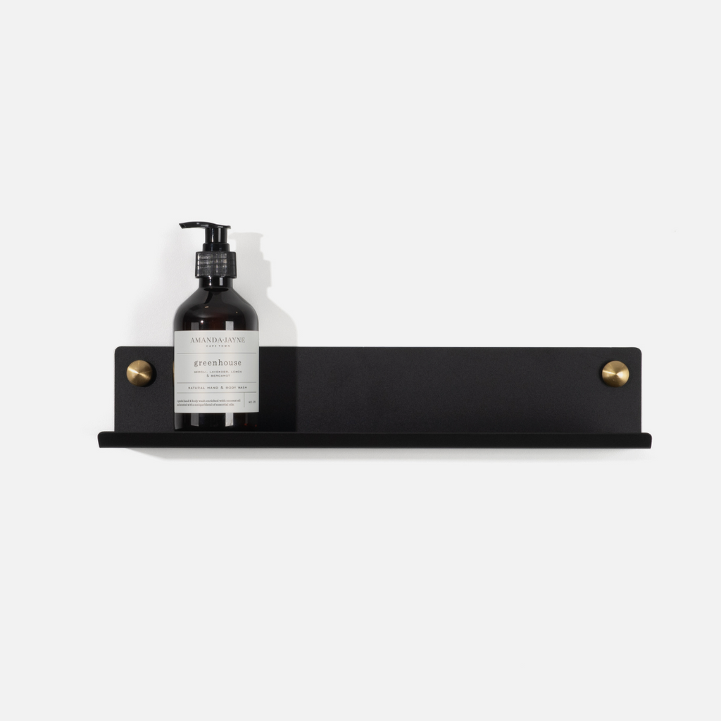 Tokyo Mail Shelf - Black / Brass