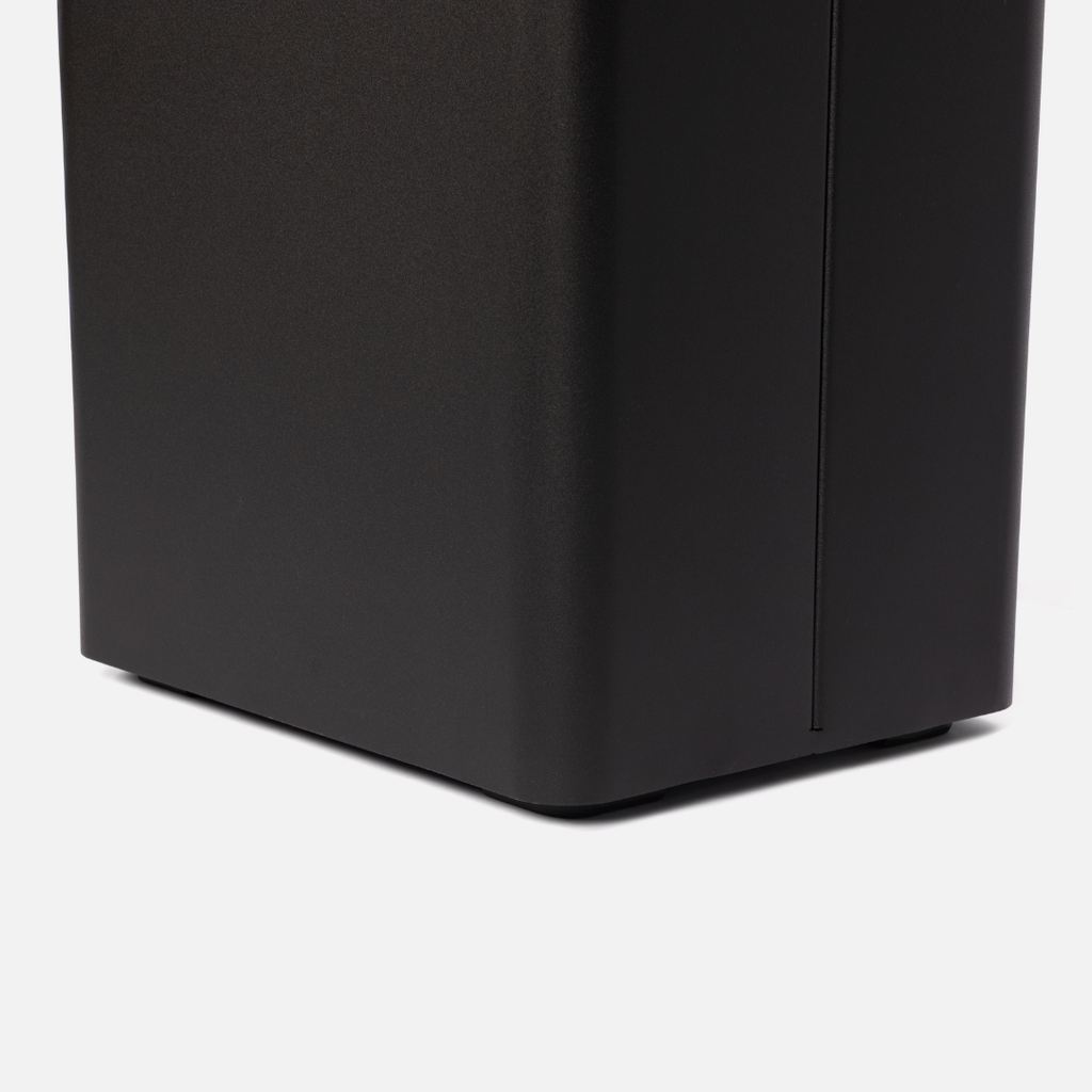 Lacuna Tall Bin - Black / Dark Oak