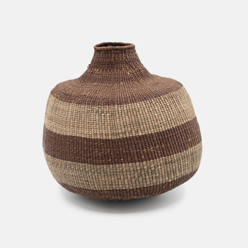 Kubu Basket - Brown & Natural