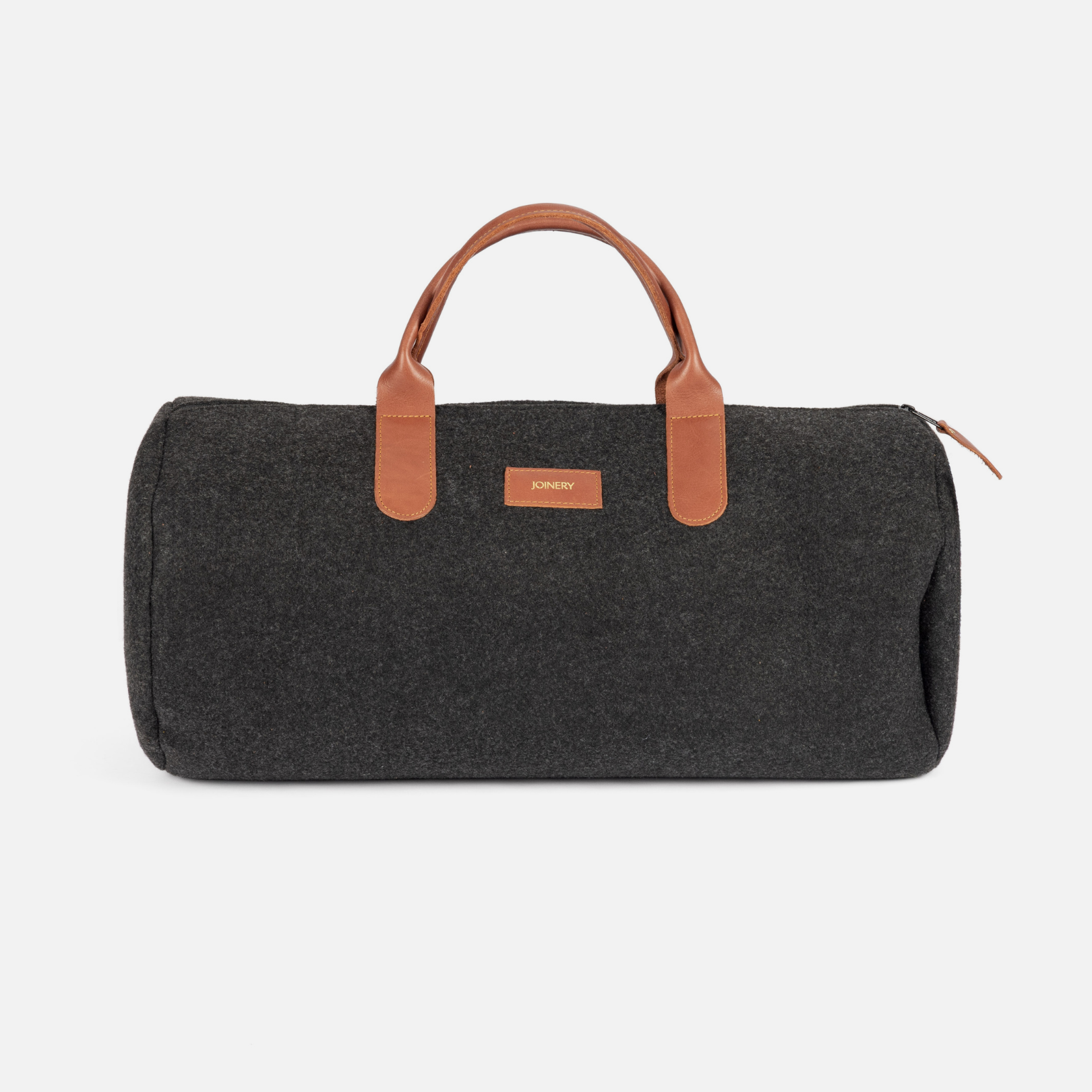 Duffel Bag - Charcoal + Tan Leather