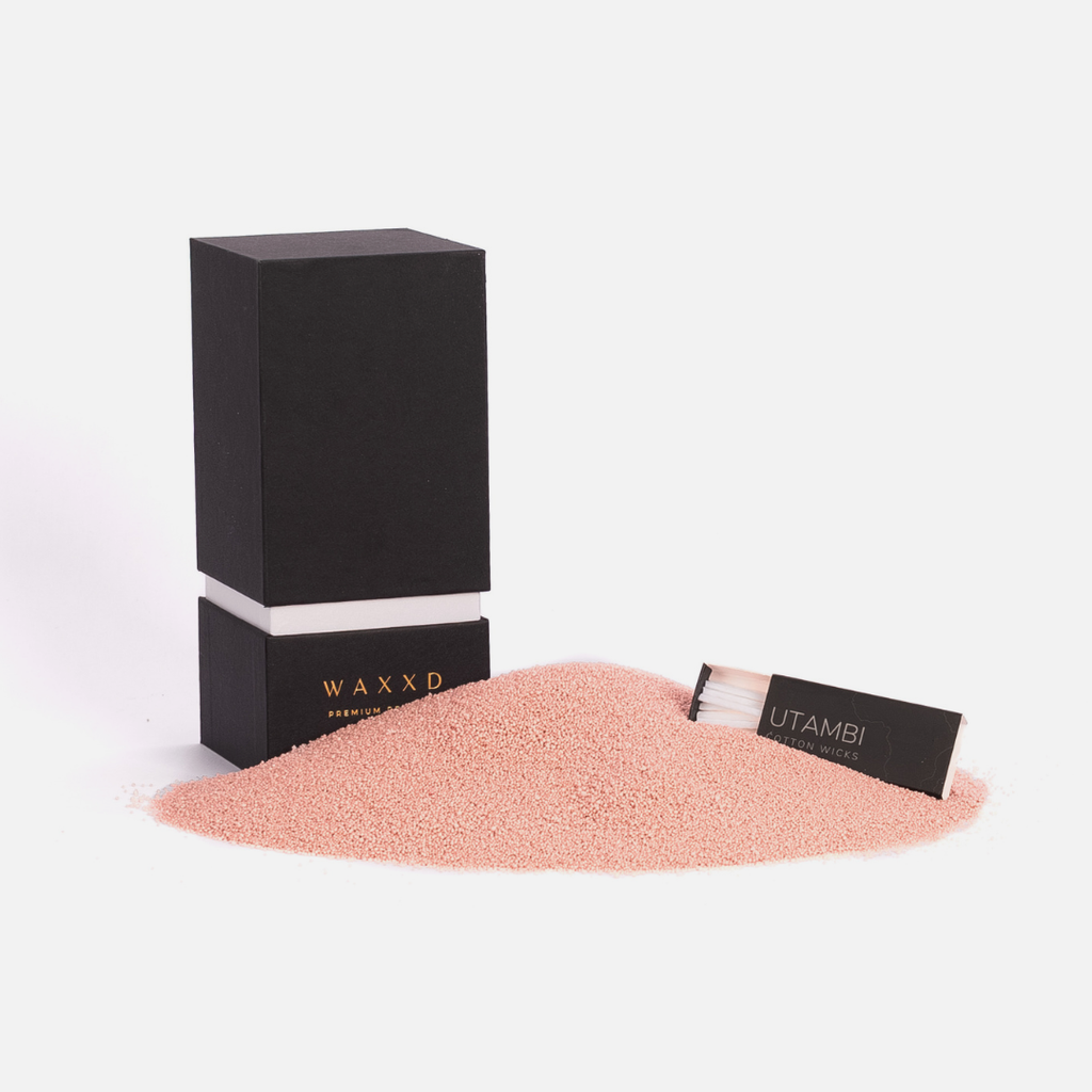 Premium Pearled Candle Box Dusty Pink - 500g