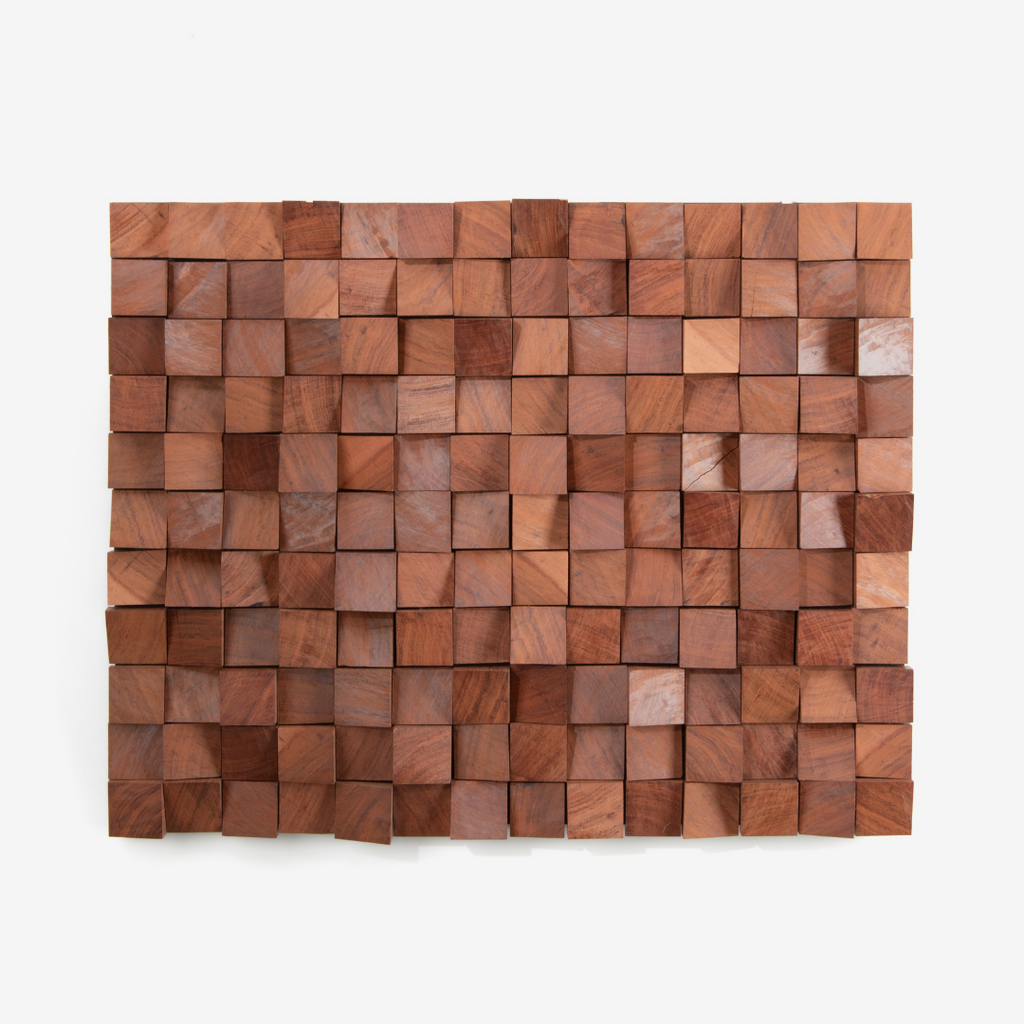 Blocks Wall Art - Solid Rhodesian Teak