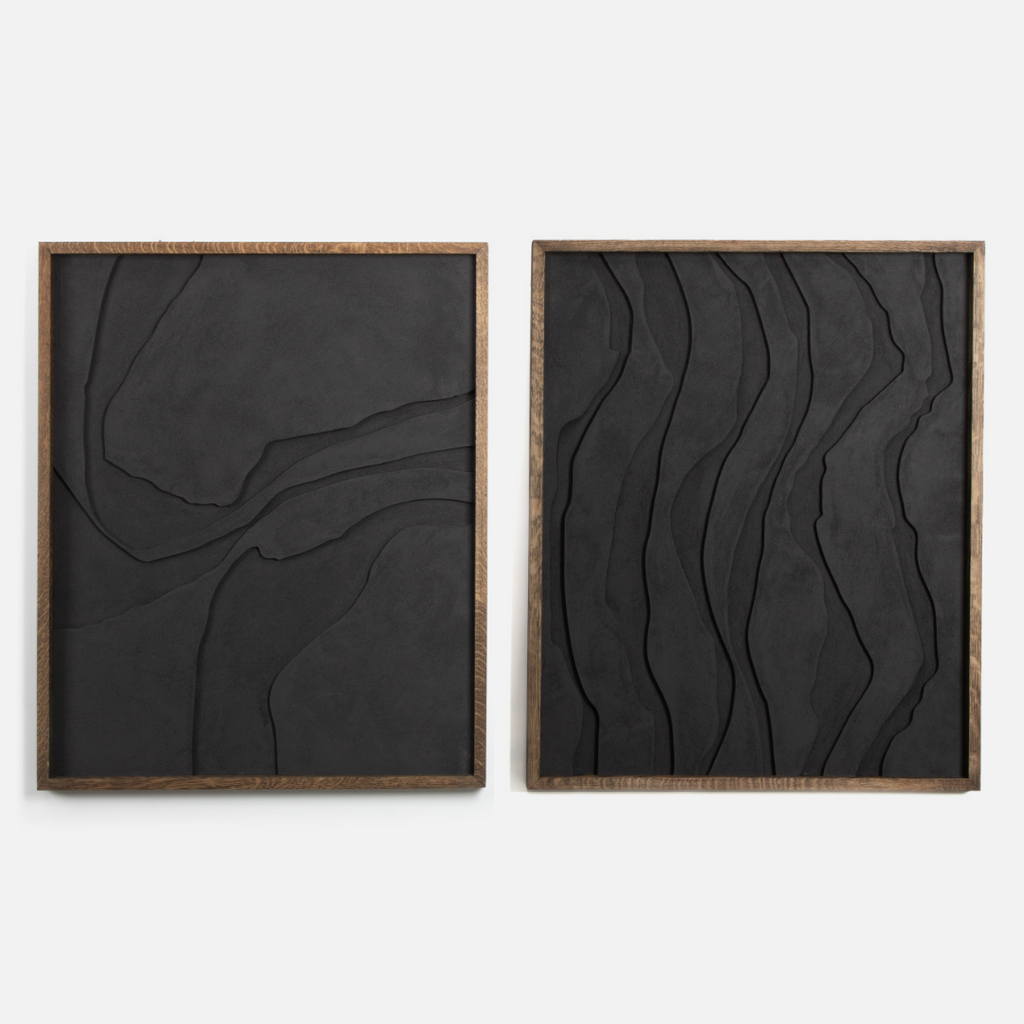 Textured Wall Art - Erode Set of Two