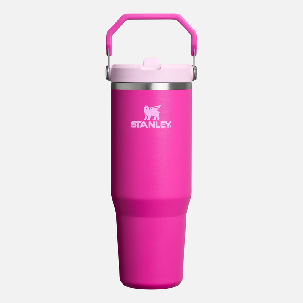 The IceFlow Flip Straw Tumbler 890ml - Violet Blossom