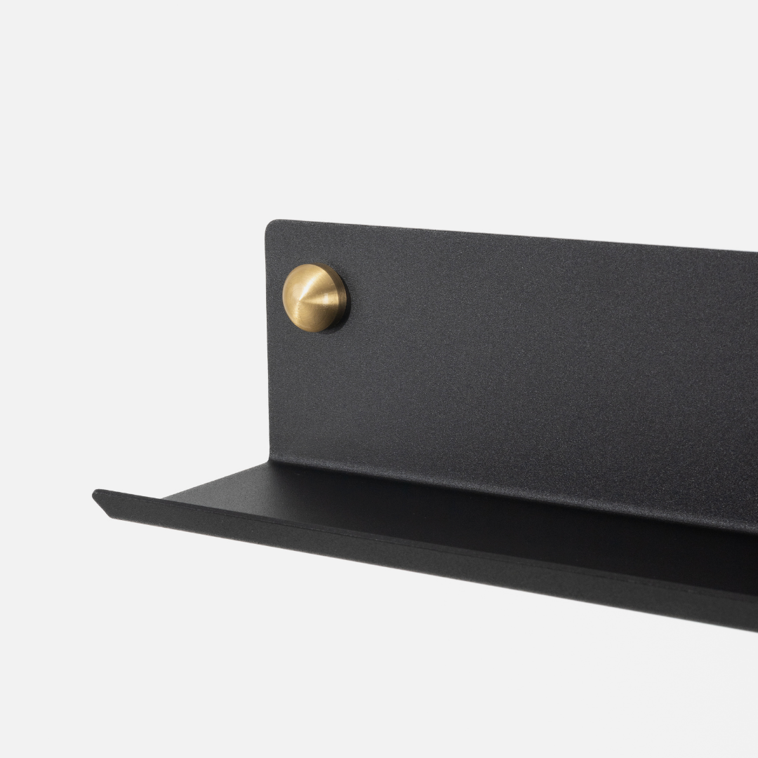 Tokyo Mail Shelf - Black / Brass