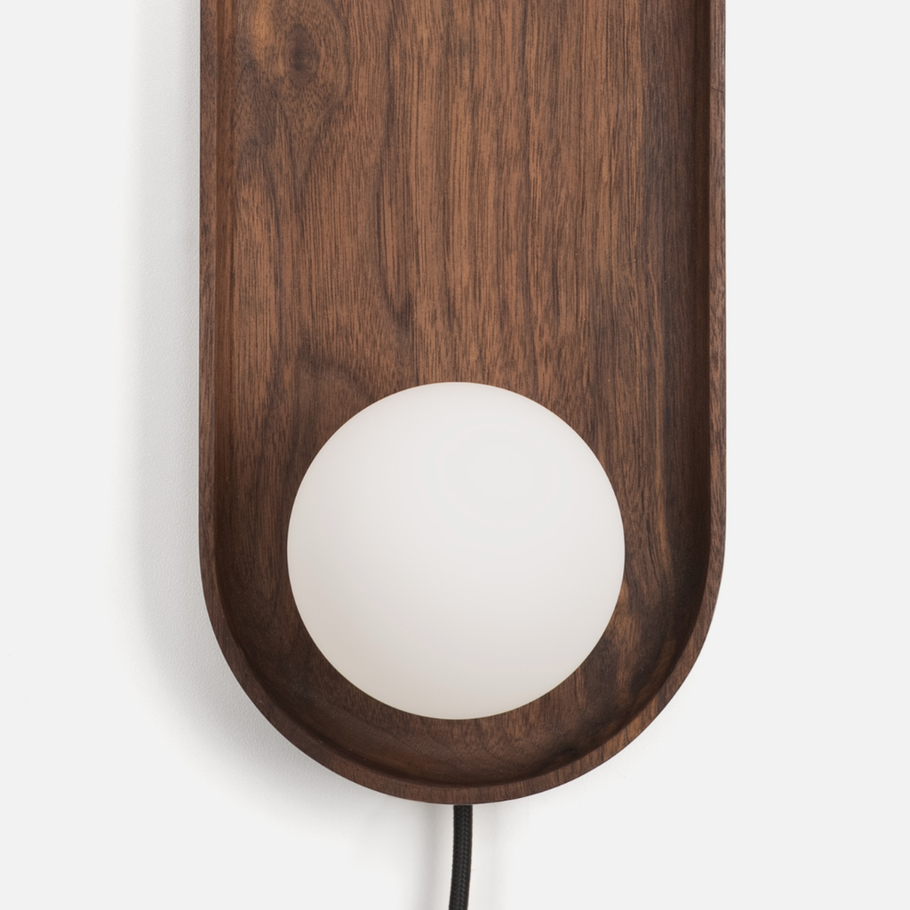 Luna Wall Lamp - Walnut