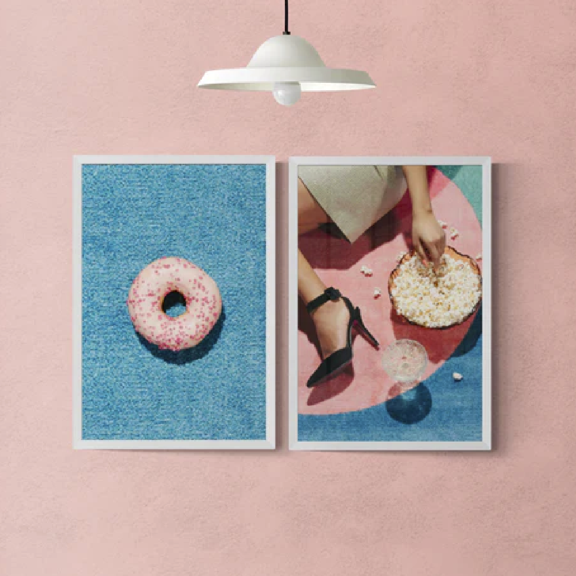 Art Poster A3 - Blue Donut