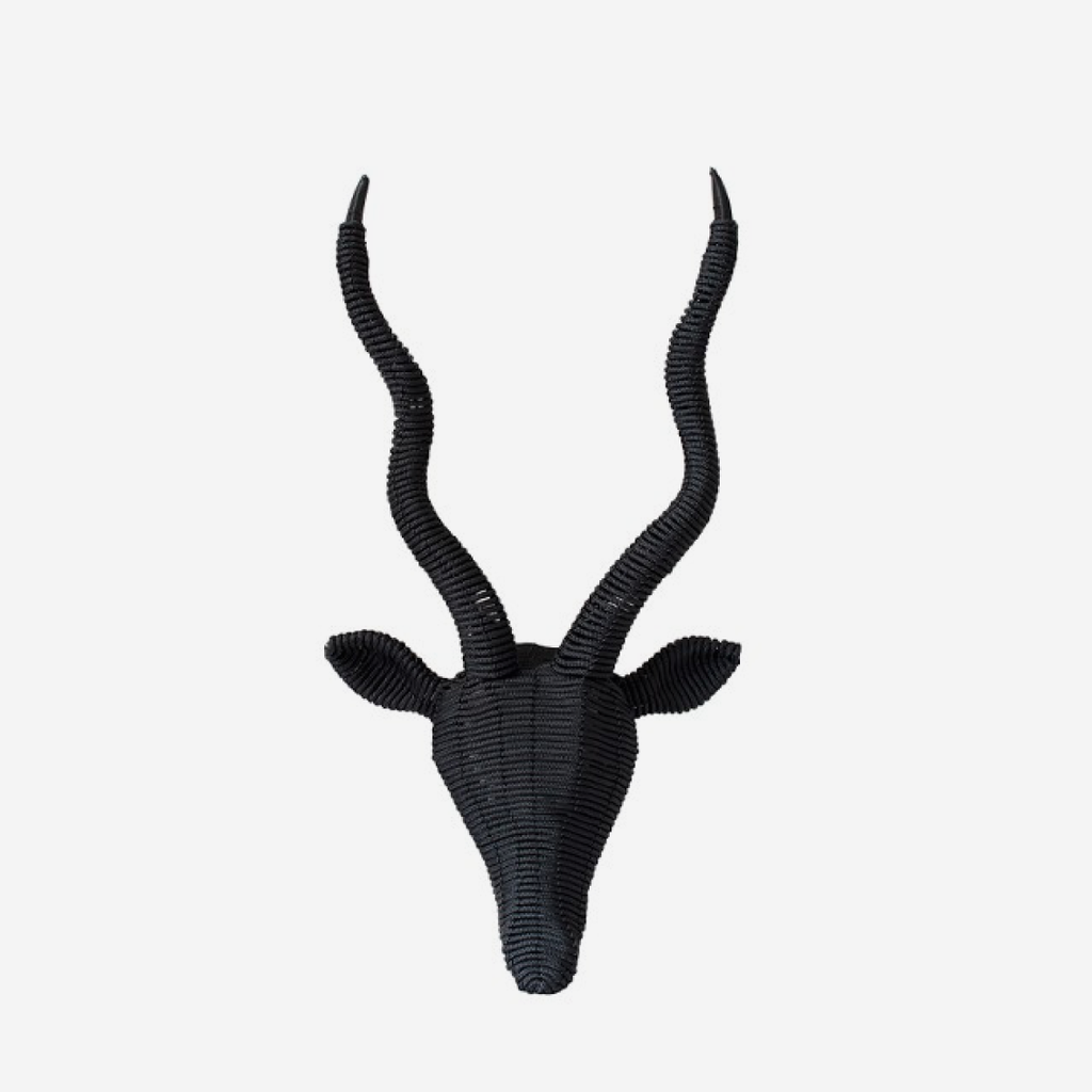 Kudu Hanging Wall Art - Black Rope