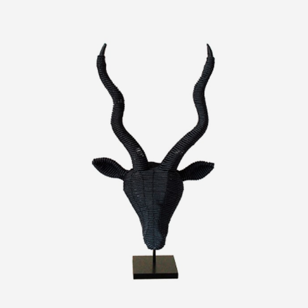 Kudu Hanging Wall Art - Black Rope