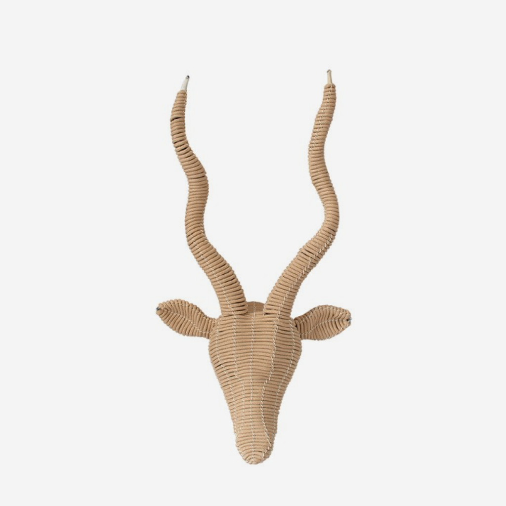 Kudu Hanging Wall Art - Natural Rope