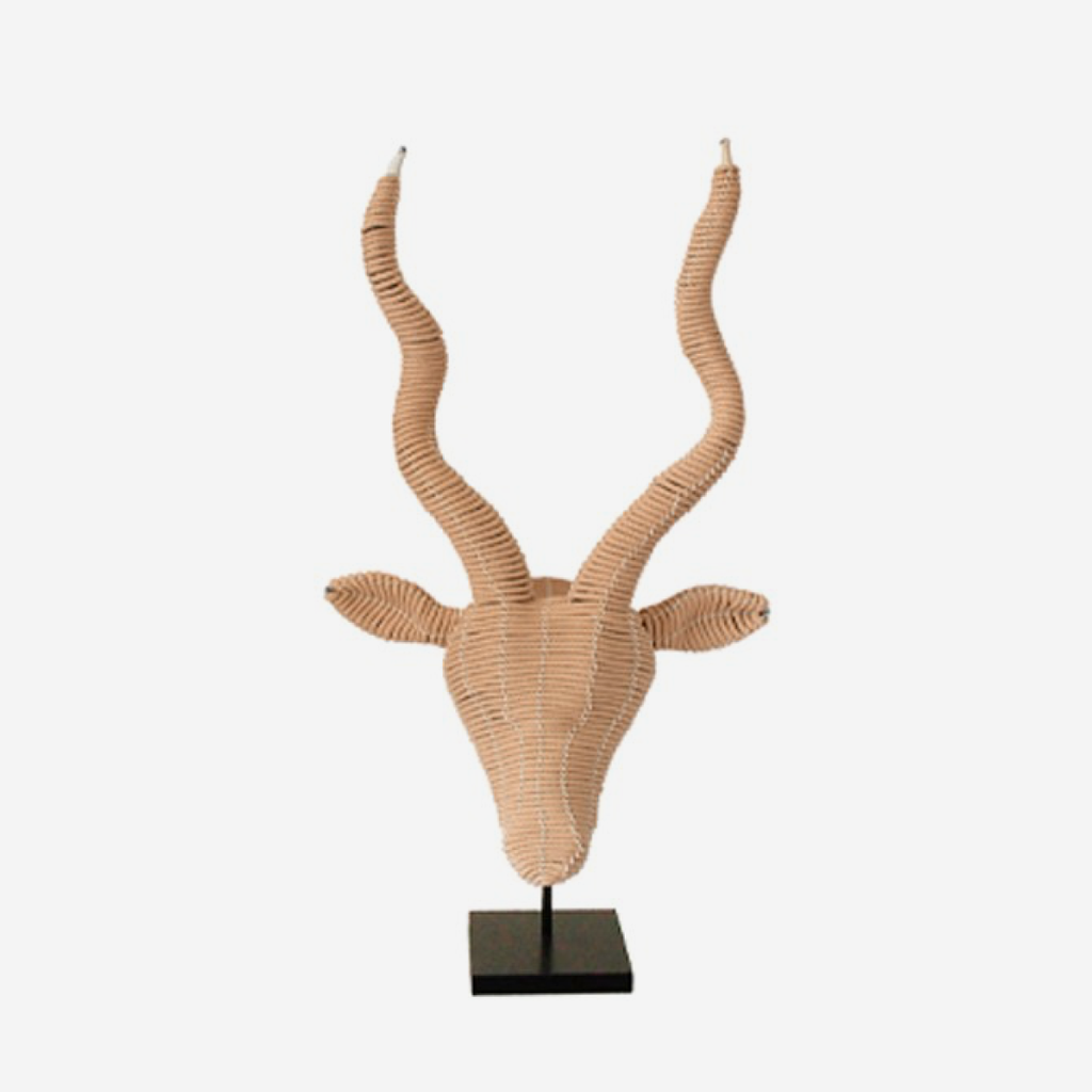 Kudu Hanging Wall Art - Natural Rope