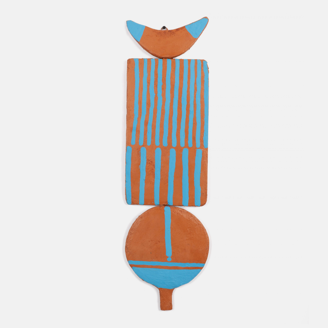 African Totem - Bwa | Clay & Blue