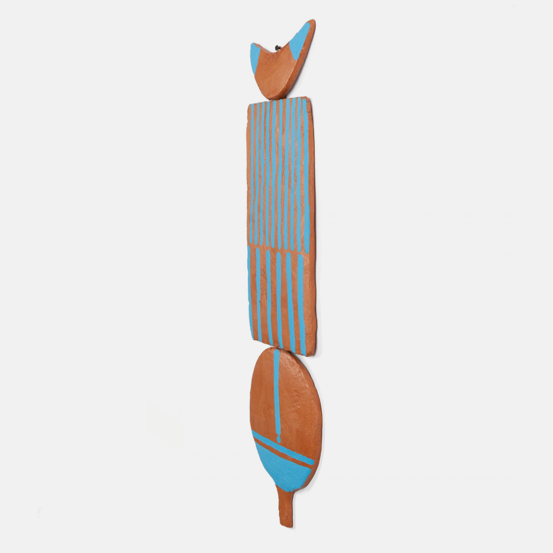 African Totem - Bwa | Clay & Blue