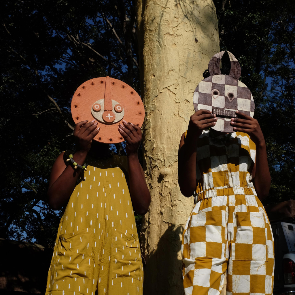 African Mask - Sun | Clay & Stone