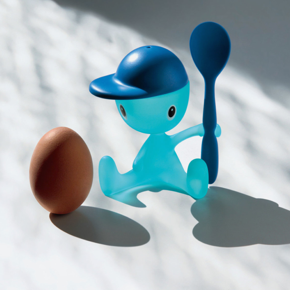 Alessi Cico Egg Cup & Spoon - Blue