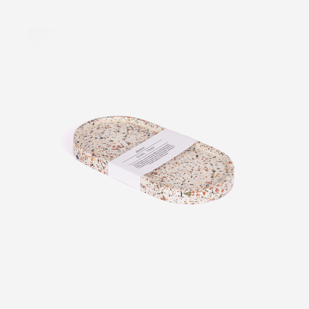 Oval Tray - Terrazzo Neutral