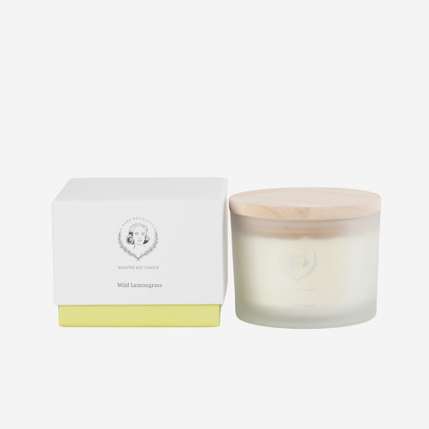 Large Scented Soy Candle - Wild Lemongrass