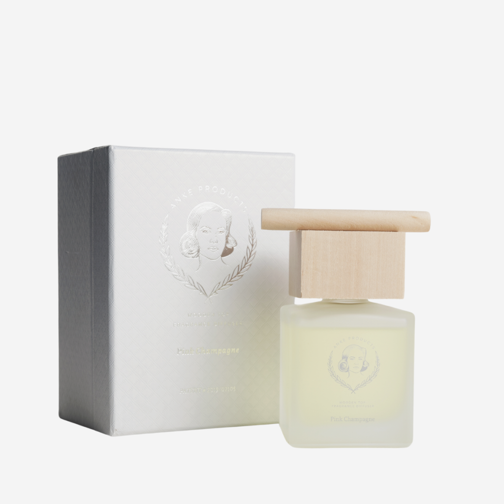 Wooden Top Diffuser - Pink Champagne
