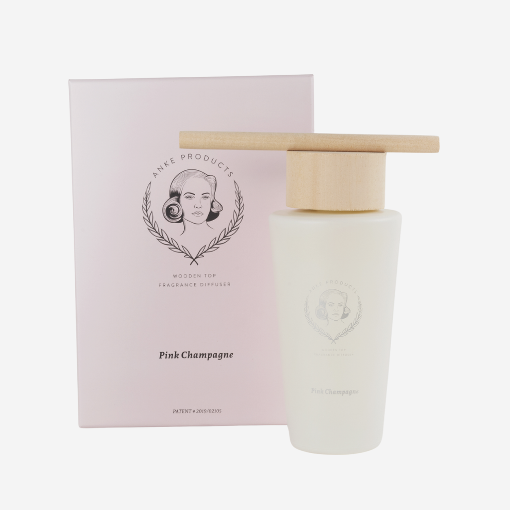 Wooden Top Foyer Diffuser - Pink Champagne