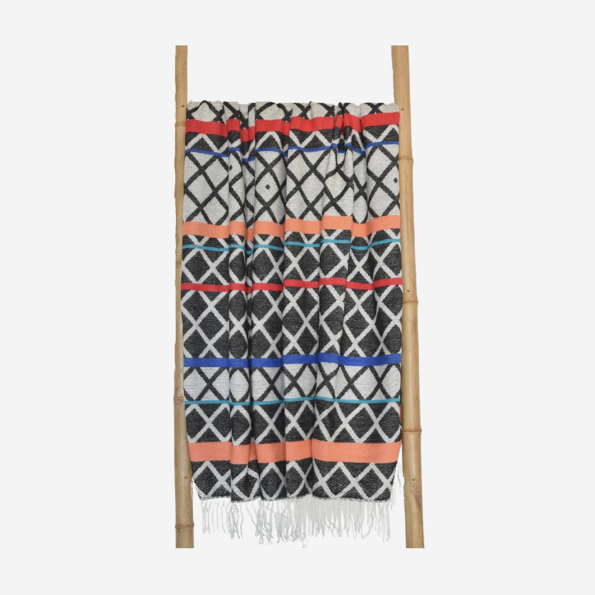 Xhosa Ithumbu Throw - Black & Natural