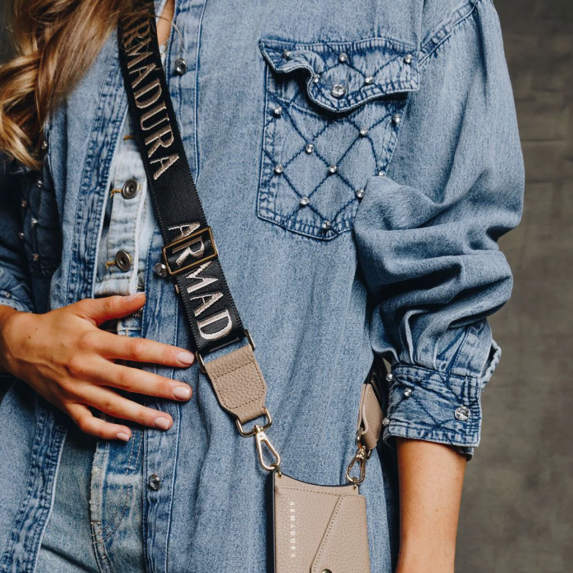 Armadura Crossbody Phone Strap - Taupe